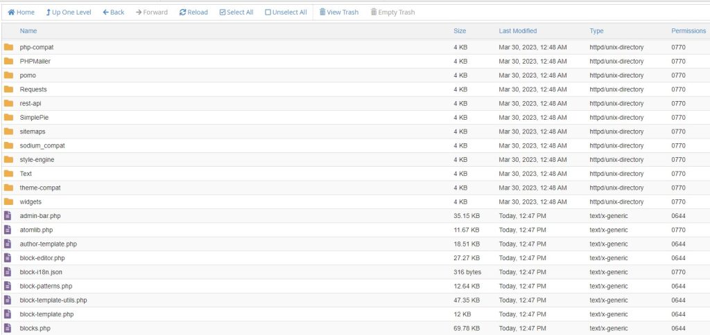 cara mengatur permission file dan folder wordpress di cpanel